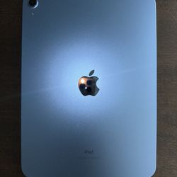 iPad (10th generation) Blue 2022 w/screen protector, case, & charger