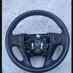 2014 To 17  Honda Accord Steering Wheel - Black Sport Paddle Shifters 