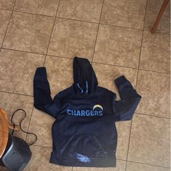 Los Angeles Chargers NFL Team Apparel Navy Pullover Hoodie Sweatshirt Size M Men’s U