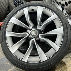 FREE DELIVERY (4) 19" x 8.5" Tesla Model 3 Nova 2024 2025 OEM Wheels Rims Goodyear Tires 100% 235/40R19