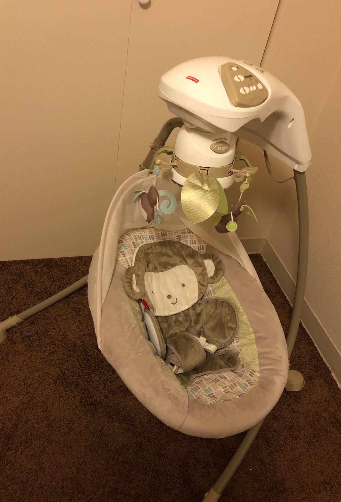 Monkey fisher price swing
