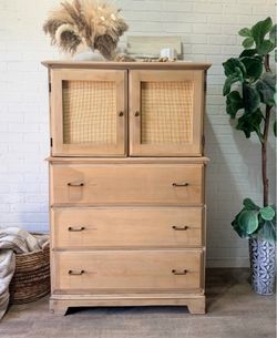 Vintage Solid Maple Wood Armoire/Cabinet