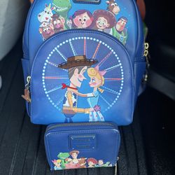 Pixar Loungefly backpack and wallet