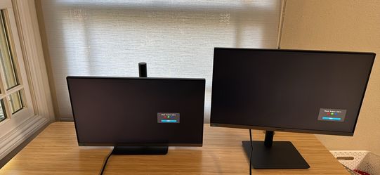 Two SAMSUNG 24” SR650 Series 1080p Computer Monitors, 75Hz, VGA, HDMI, DisplayPort, USB