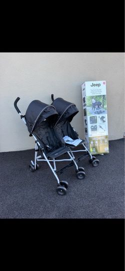 Jeep TurboGlyde Side by side stroller/ Jeep/ Stroller/ Kids/ baby/ nursery/ travel/ New