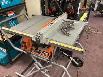 RIDGID Corded 10” Rolling Table Saw $400
