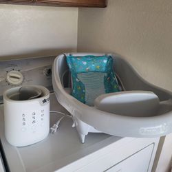 Clean Deluxe Newborn to Toddler Tub and Electric Warmer ($15 both)