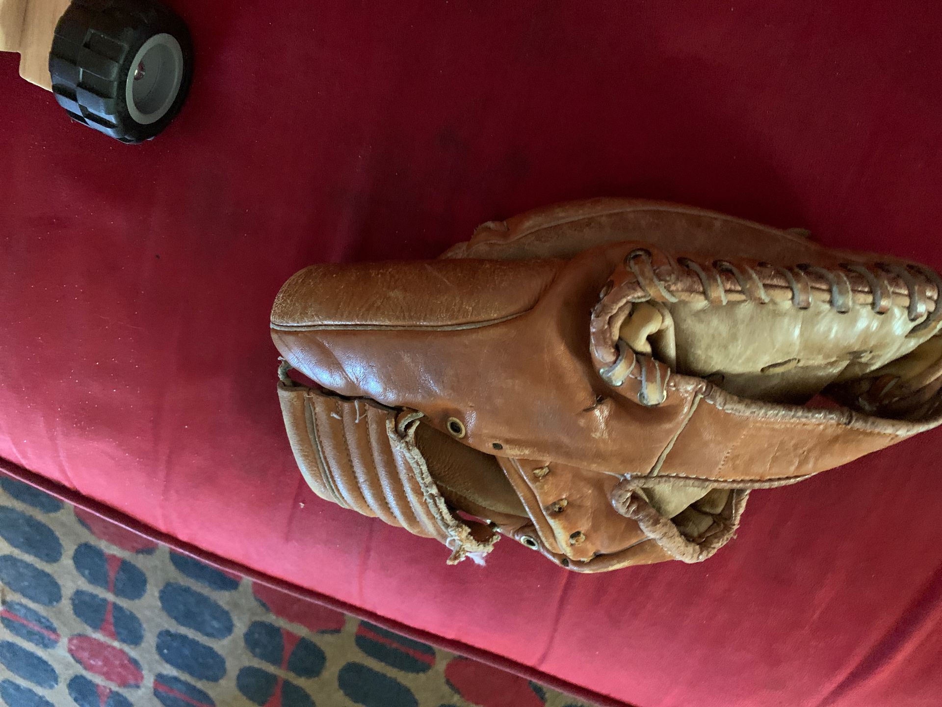 Old baseball glove full leather