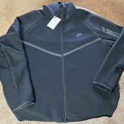 Nike Tech Fleece Full-Zip Windrunner Hoodie Black | Men’s Size XXL | HV0949-010 (NEW)