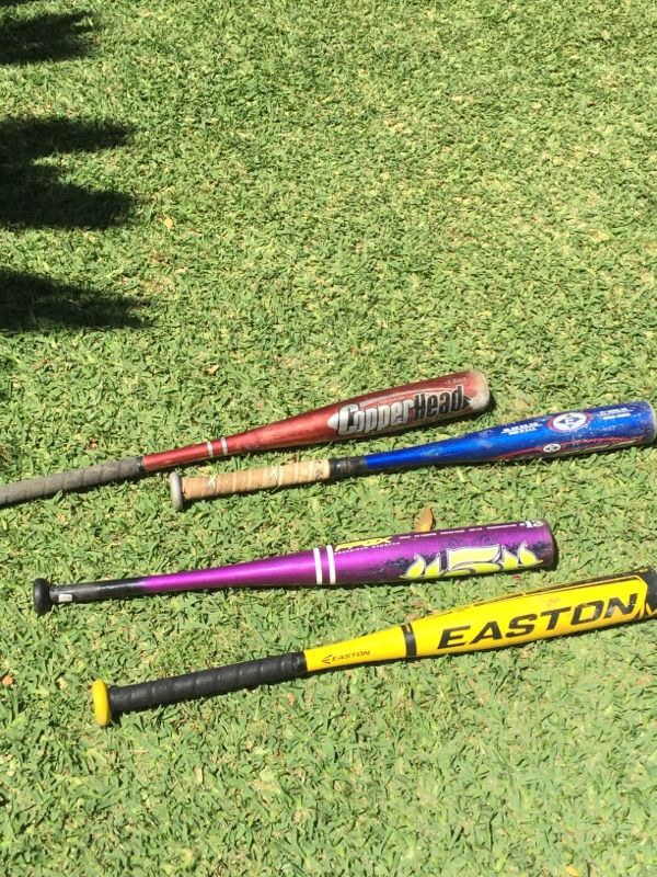 T-ball and softball bats