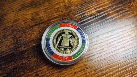 Gold Armor Of God Commemorative Coin 