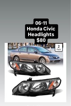 06-11 Honda Civic Headlights $80