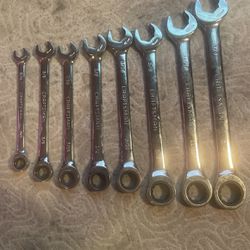 8pc Craftsman Ratchet Wrenches