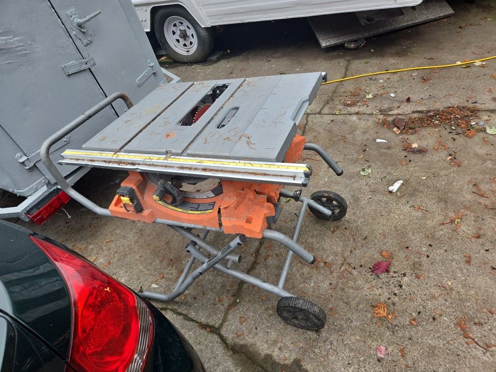 Rigid Jobsite Table Saw
