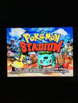 Pokémon Stadium N64 Console Pocket Monsters Battle Video Game