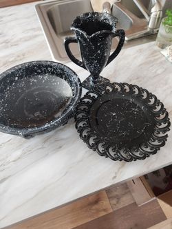 Vintage Black Amethyst Set