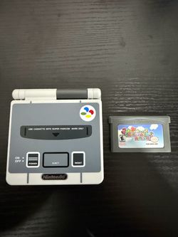 Gameboy SP AGS-001 With Super Mario Advance
