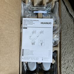 BRAND NEW WHITE dual monitor arm