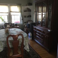 Cherry Wood Dining Room Set