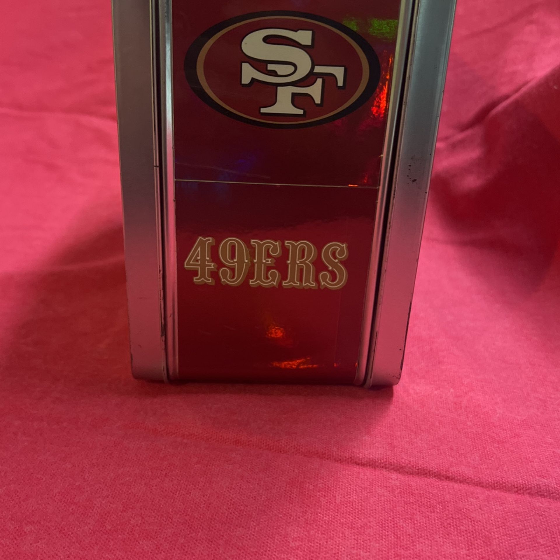 49ers cigarette case Zippo NFL San Francisco Playbook Design Black Matte Windproof Lighter either way 1997 Vintage Unfired Zippo Cigarette