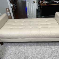 Leather  Backless Sofa Bed