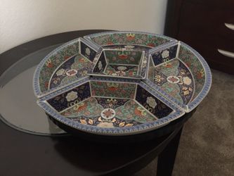 Ceramic party tray