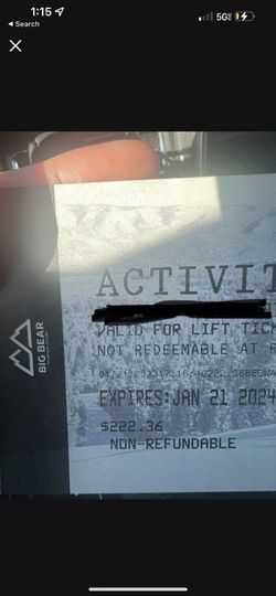 $222 Big Bear Voucher