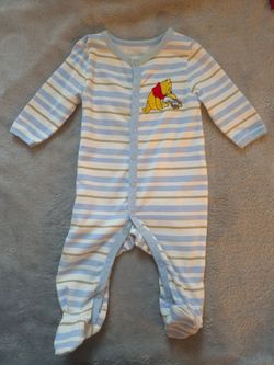 NEW! Baby Boy, Footed PJ's, Size 0-3 mo