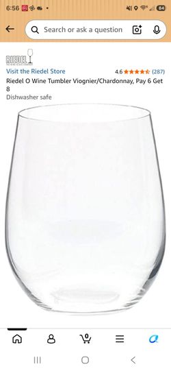 Riedel O Wine Tumbler Viognier/Chardonnay