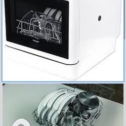 Dishwasher Tabletop dishwasher Portable Small fully automatic dishwasher with four wash modes plus drying and sterilizing modes Can be connected to th