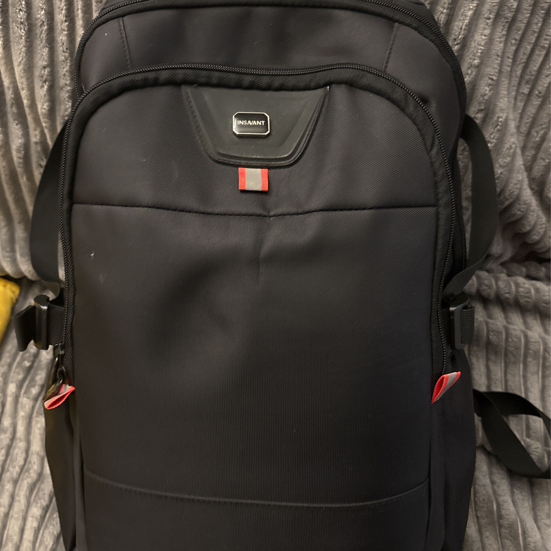 Auger International Casual Backpack Black,Travel Backpack, Extra Large Laptop Backpacks for Men Women, Water Resistant College School Bookbag Airline