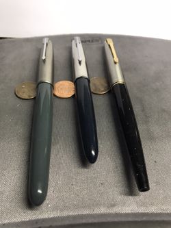3 Parker Fountain Pens