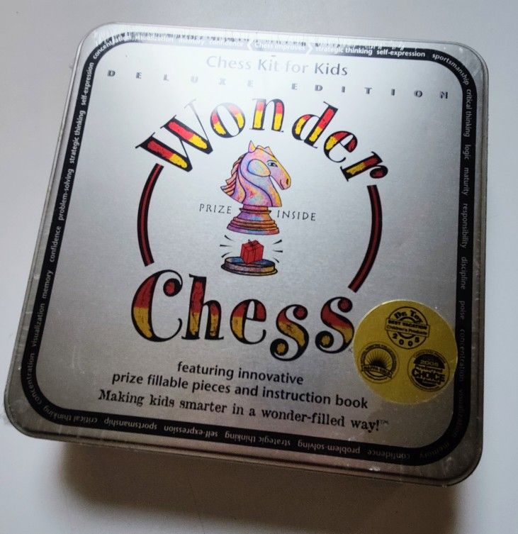 Wonder Chess - Chess Kit for Kids - Deluxe Edition in Tin - NEW