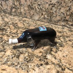 Bols Pig Miniature Glass Liquor Bottle