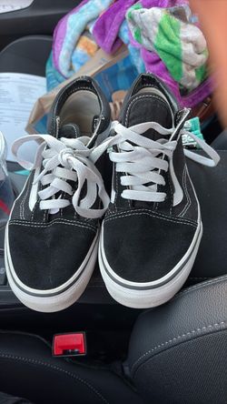 Black and white vans