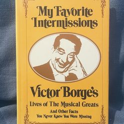 My Favorite Intermissions: Victor Borge, 1971 First Ed HC DJ, Doubleday & Co.