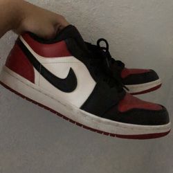 Jordan 1 Low “Bred Toe” USED