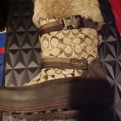 Coach Fur Winter Boots Woman's