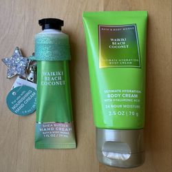 NEW Bath & Body Works Waikiki Beach Coconut Lotions