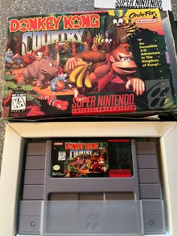 Donkey Kong Country SNES Game with Box