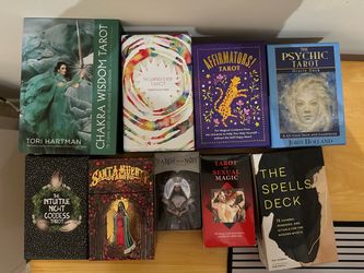 Lot of 9 Tarot Card/Magic Decks (Sold Together)