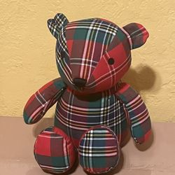 Jane and Jack Plaid Teddy Bear