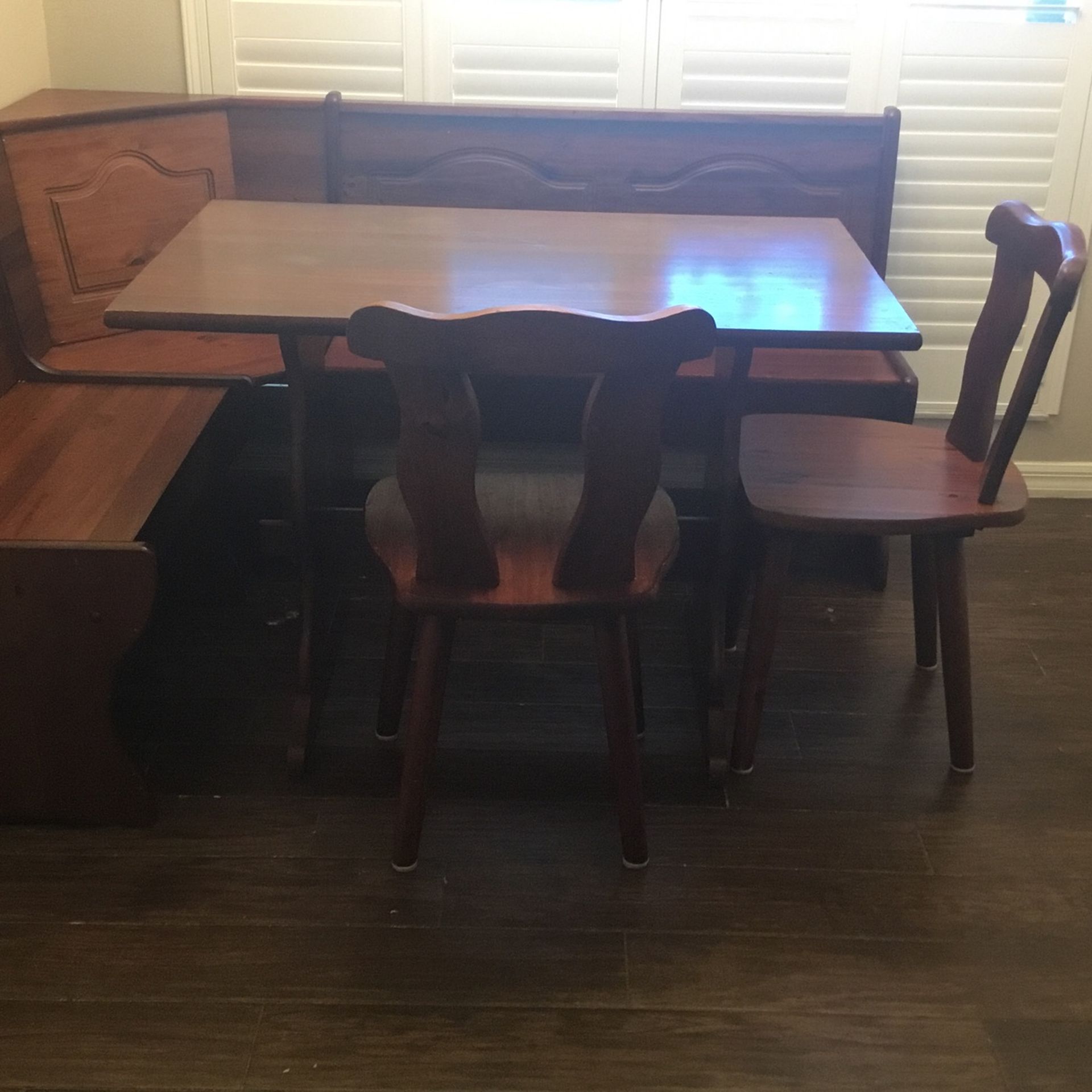 Corner Wooden Table