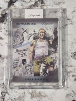 The Walking Dead Abraham Ford Keepsake Laser Signagraphy Card