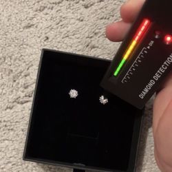 VVS1 Moissanite Stud 1CT Earrings