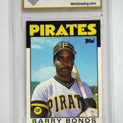 Barry Bonds PIRATES 1986 Topps Traded #11T GAME USED PANTS  270/500 10 GEM MT Mint Condition. 