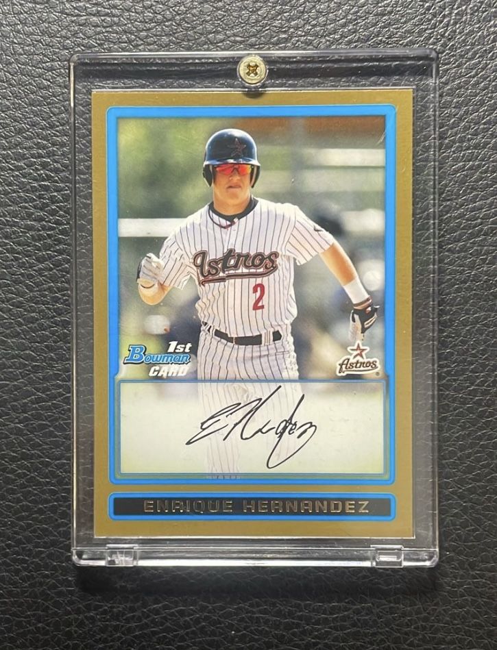 2009 Enrique “Kike” Hernandez 1st Bowman Draft GOLD Rookie Card.