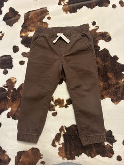 Brown Toddler Jogger Pants 