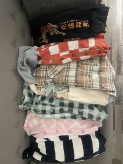 Bundle Of Girls Sweaters And Cardigans