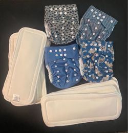Cloth Diaper Set with Inserts